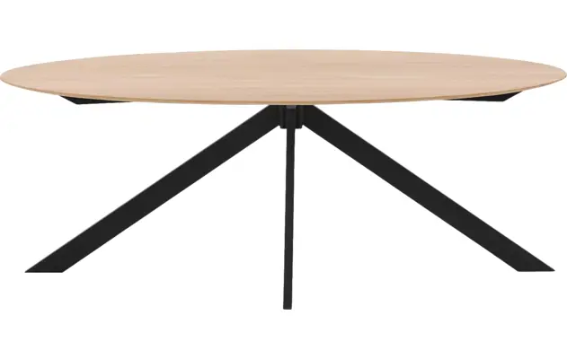 Goossens excellent eettafel uniek blank eiken - 8211608-02
