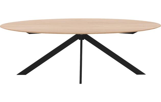 Goossens excellent eettafel uniek blank eiken - 8211611-02