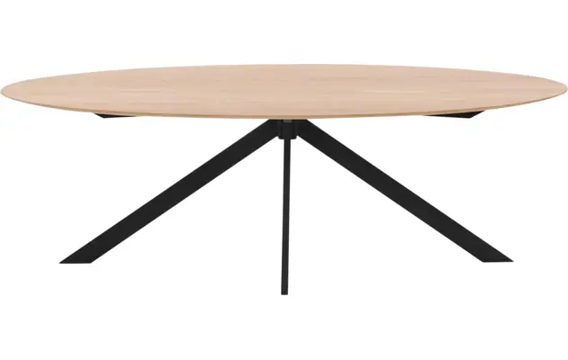 Goossens excellent eettafel uniek blank eiken - 8211611-02