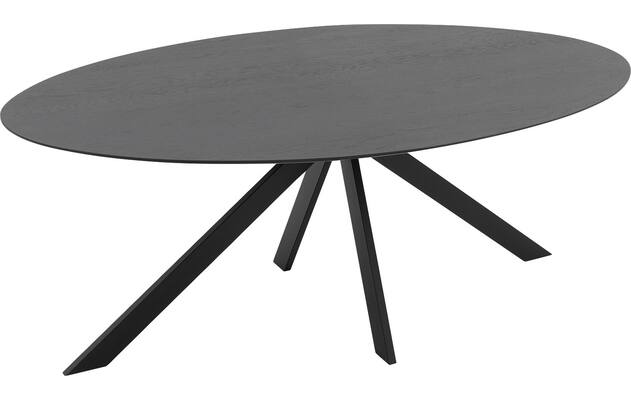 Goossens excellent eettafel uniek zwart eiken - 8211615-04