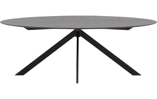 Goossens excellent eettafel uniek zwart eiken - 8211616-01