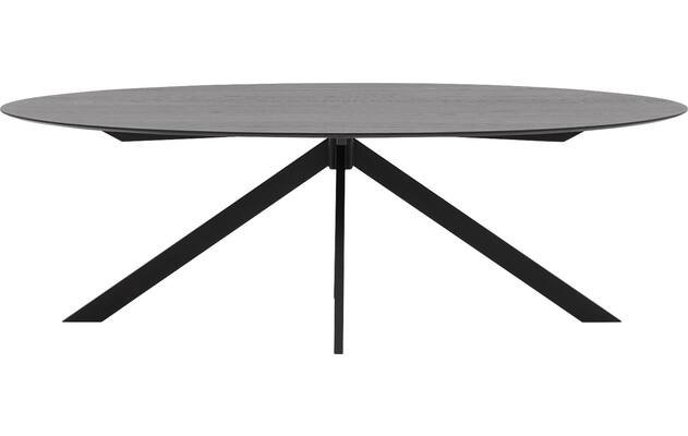 Goossens excellent eettafel uniek zwart eiken - 8211618-01