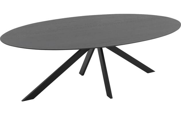 Goossens excellent eettafel uniek zwart eiken - 8211618-04