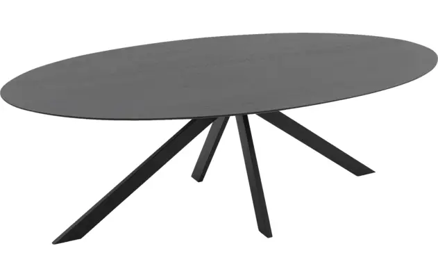 Goossens excellent eettafel uniek zwart eiken - 8211618-04