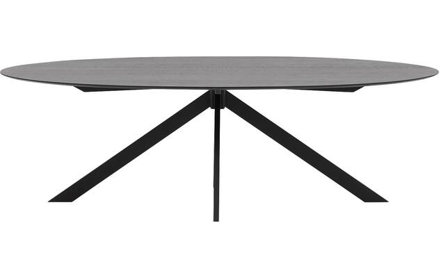 Goossens excellent eettafel uniek zwart eiken - 8211619-01
