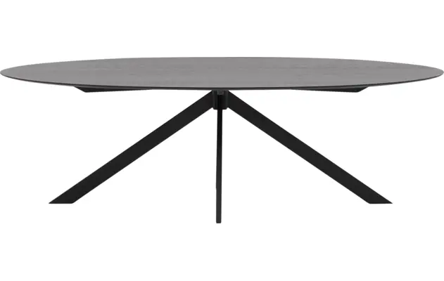 Goossens excellent eettafel uniek zwart eiken - 8211619-01