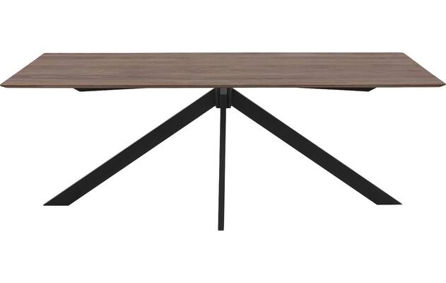 Goossens excellent eettafel uniek donker bruin eiken - 8211630-02