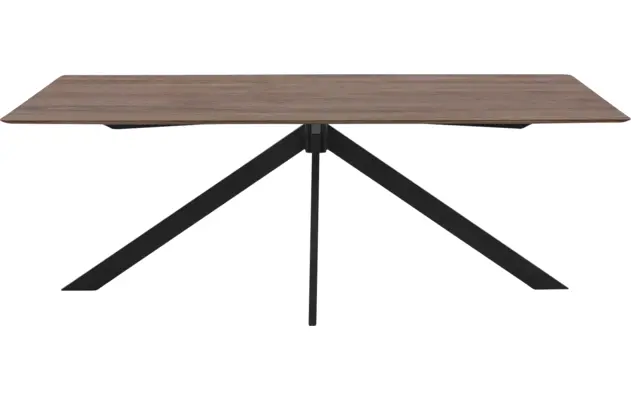 Goossens excellent eettafel uniek donker bruin eiken - 8211630-02