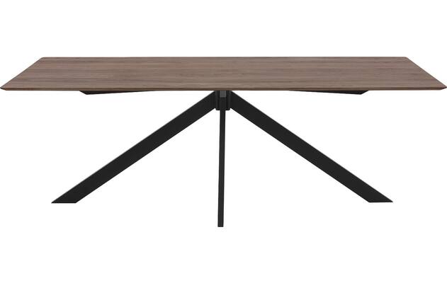 Goossens excellent eettafel uniek donker bruin eiken - 8211631-02
