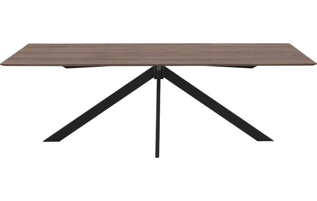 Goossens excellent eettafel uniek donker bruin eiken - 8211632-02