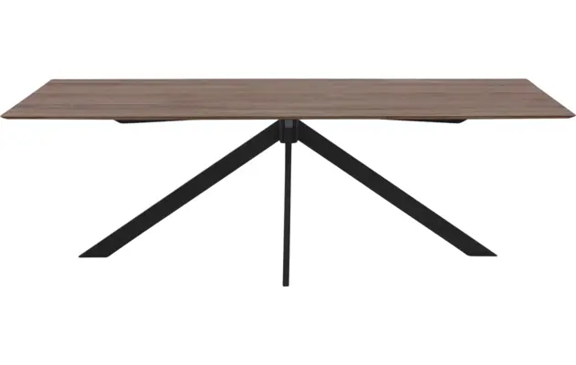 Goossens excellent eettafel uniek donker bruin eiken - 8211632-02