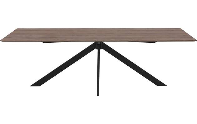 Goossens excellent eettafel uniek donker bruin eiken - 8211633-02