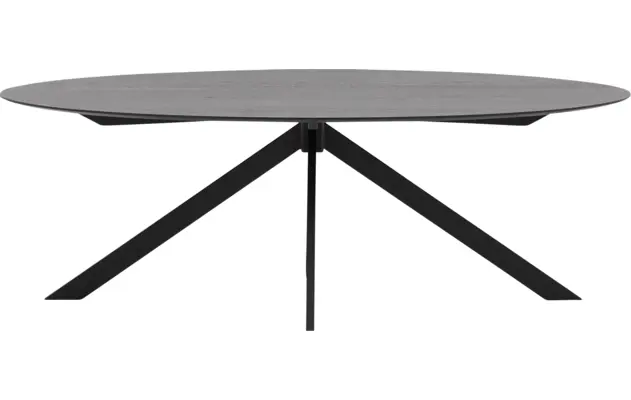 Goossens excellent eettafel uniek zwart eiken - 8211659-01