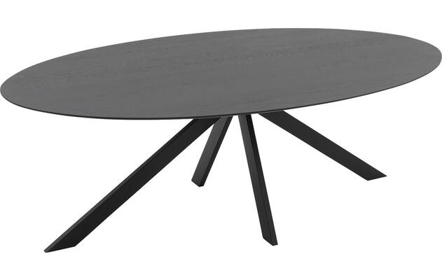 Goossens excellent eettafel uniek zwart eiken - 8211659-04