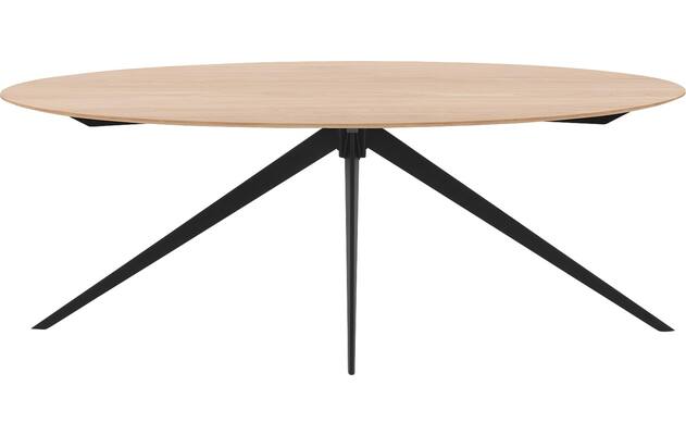 Goossens excellent eettafel uniek blank eiken - 8211692-02