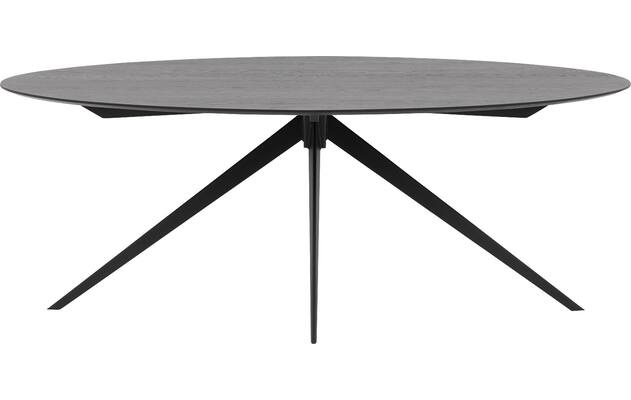 Goossens excellent eettafel uniek zwart eiken - 8211699-01