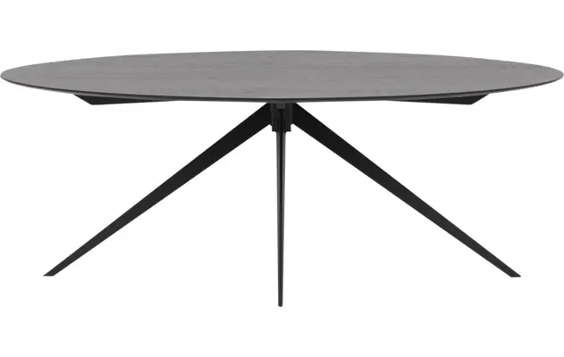 Goossens excellent eettafel uniek zwart eiken - 8211699-01