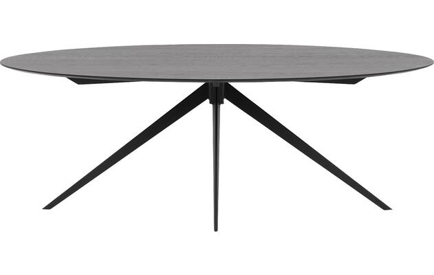 Goossens excellent eettafel uniek zwart eiken - 8211700-01