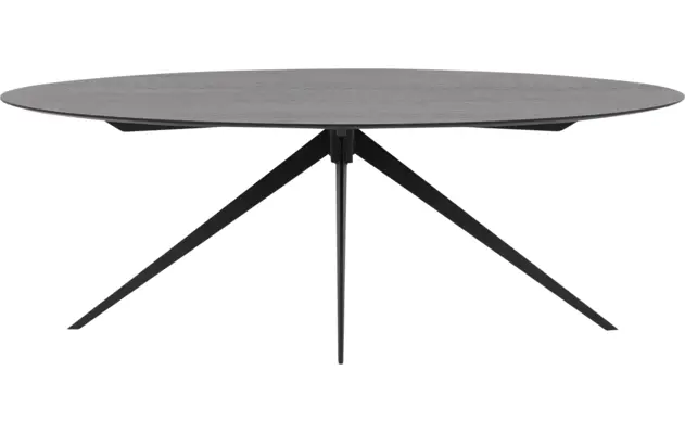 Goossens excellent eettafel uniek zwart eiken - 8211700-01