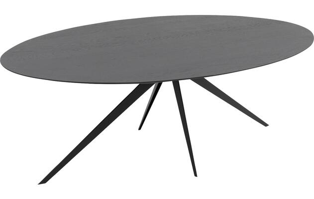 Goossens excellent eettafel uniek zwart eiken - 8211700-04