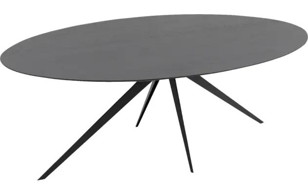 Goossens excellent eettafel uniek zwart eiken - 8211700-04