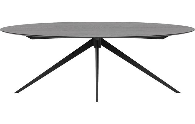 Goossens excellent eettafel uniek zwart eiken - 8211701-01