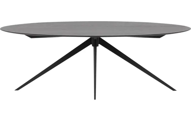 Goossens excellent eettafel uniek zwart eiken - 8211701-01