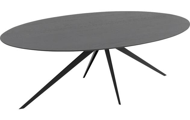 Goossens excellent eettafel uniek zwart eiken - 8211701-04