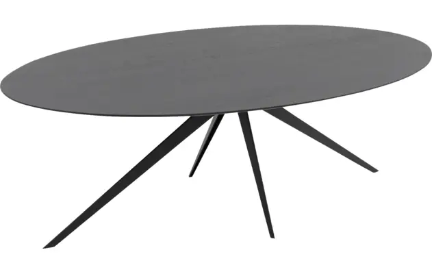 Goossens excellent eettafel uniek zwart eiken - 8211701-04