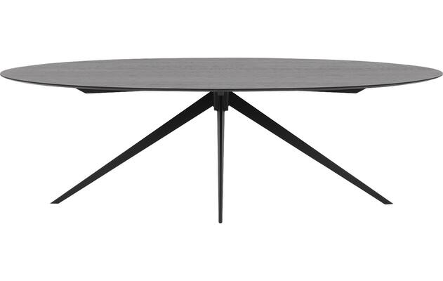 Goossens excellent eettafel uniek zwart eiken - 8211702-01