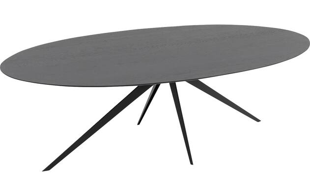 Goossens excellent eettafel uniek zwart eiken - 8211702-04