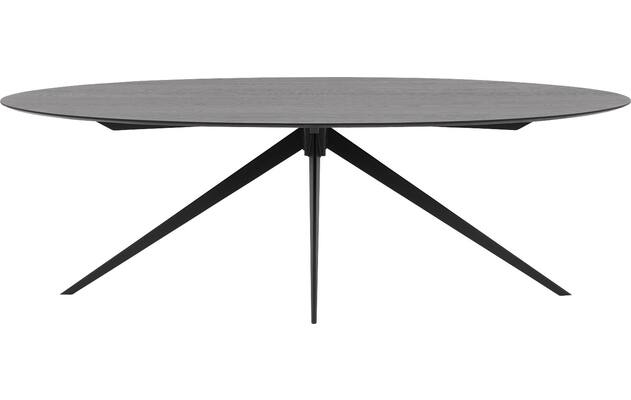 Goossens excellent eettafel uniek zwart eiken - 8211703-01