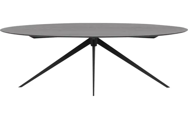 Goossens excellent eettafel uniek zwart eiken - 8211703-01