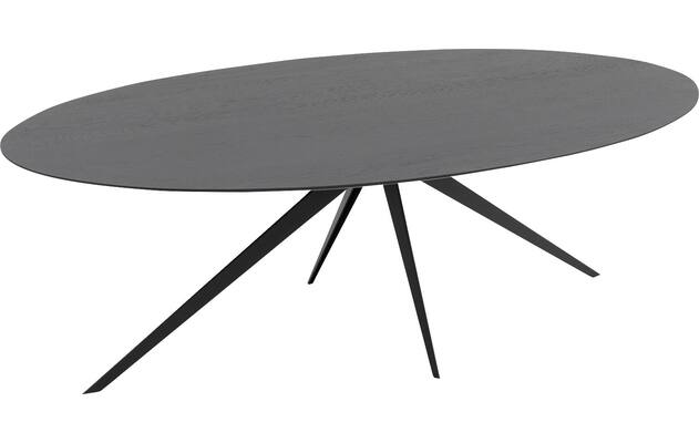 Goossens excellent eettafel uniek zwart eiken - 8211703-04
