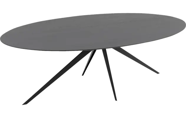 Goossens excellent eettafel uniek zwart eiken - 8211703-04
