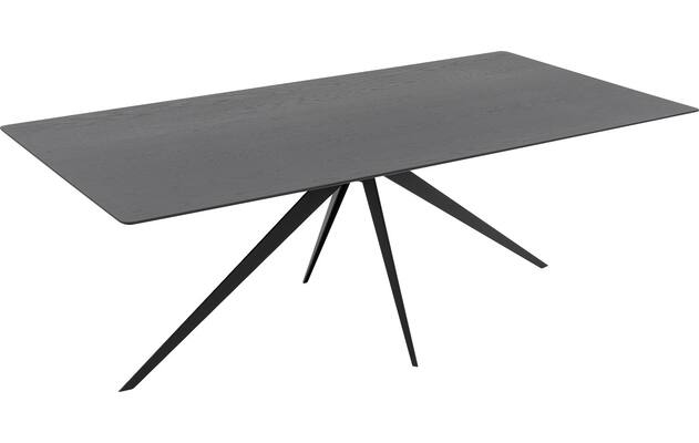 Goossens excellent eettafel uniek zwart eiken - 8211742-04