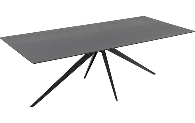 Goossens excellent eettafel uniek zwart eiken - 8211743-04