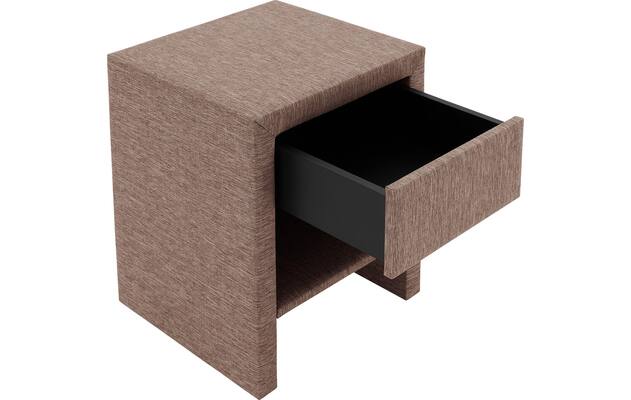 Goossens nachtkastje nomade steppe bruin stof - 8211836-04