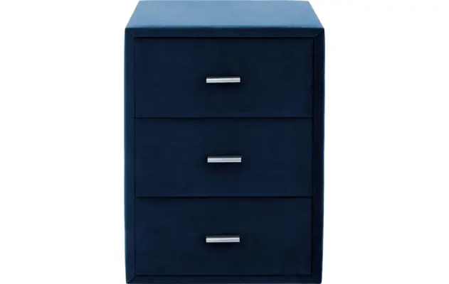 Goossens excellent nachtkastje briljant elite blauw stof - 8211854-C-02