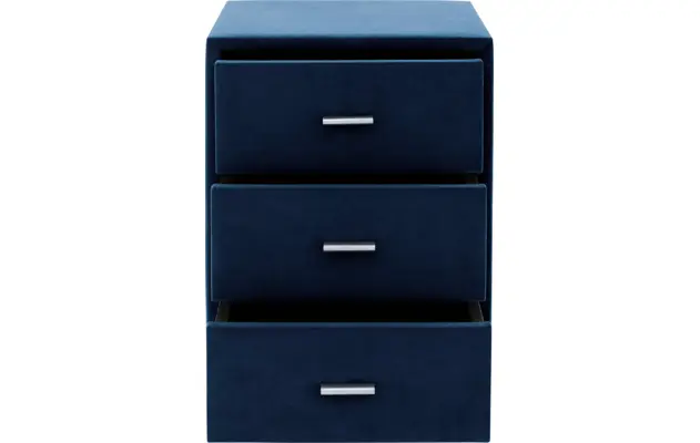 Goossens excellent nachtkastje briljant elite blauw stof - 8211854-C-05