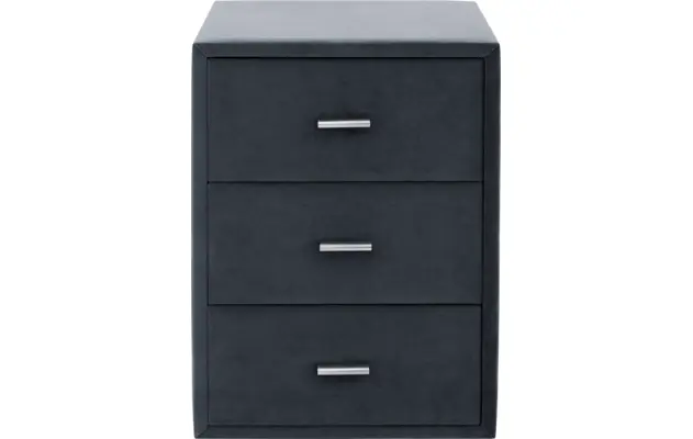 Goossens excellent nachtkastje briljant elite blauw stof - 8211855-C-02