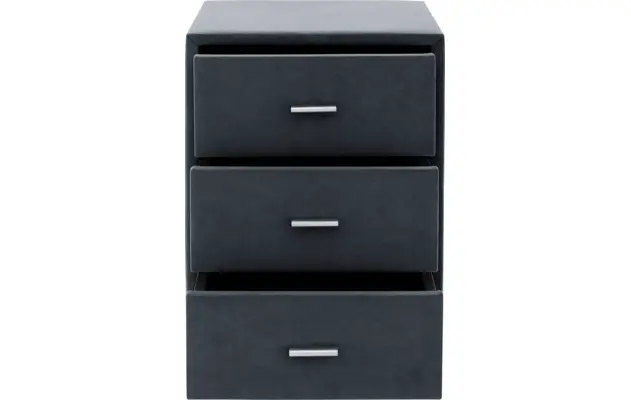 Goossens excellent nachtkastje briljant elite blauw stof - 8211855-C-05