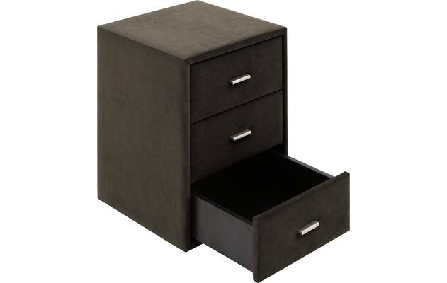 Goossens excellent nachtkastje briljant elite bruin stof - 8211856-C-03