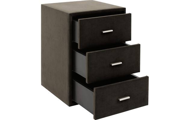 Goossens excellent nachtkastje briljant elite bruin stof - 8211856-C-04