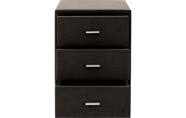 Goossens excellent nachtkastje briljant elite bruin stof - 8211856-C-05