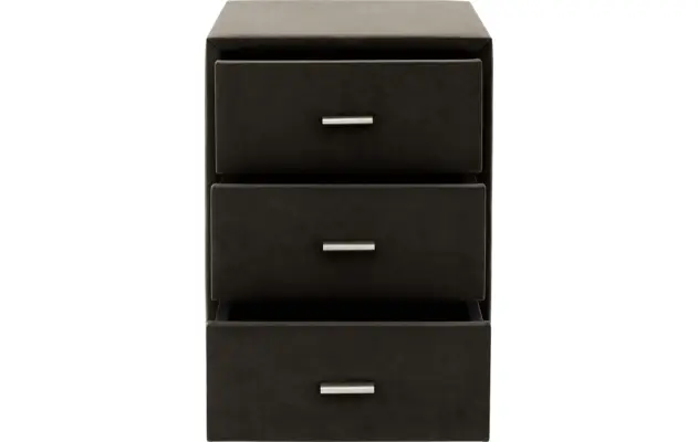 Goossens excellent nachtkastje briljant elite bruin stof - 8211856-C-05