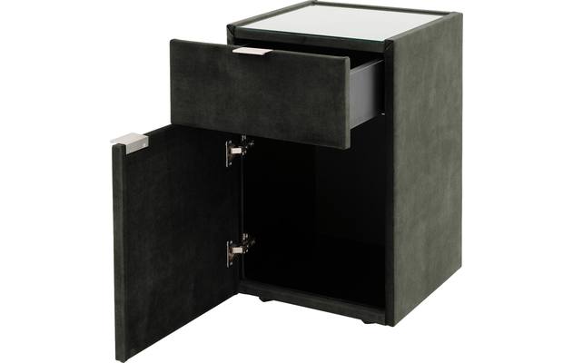 Goossens nachtkastje briljant luxe groen stof - 8211869-05