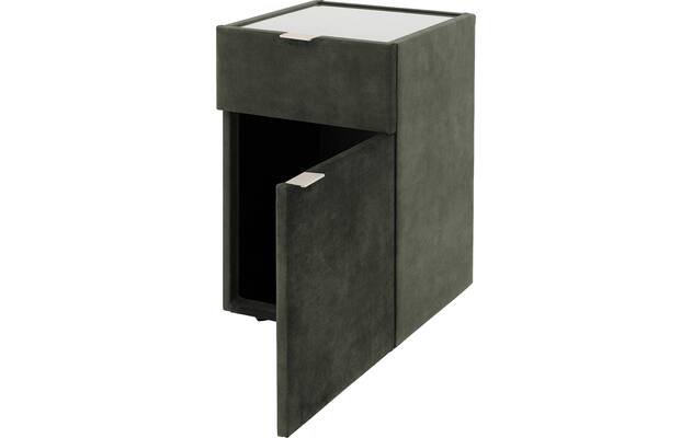 Goossens nachtkastje briljant luxe groen stof - 8211869-A-03