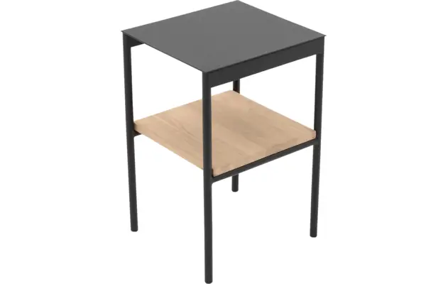 Goossens nachtkastje duc wit eiken - 8211885-03