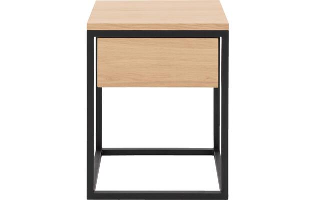 Goossens nachtkastje lord wit eiken - 8211889-01